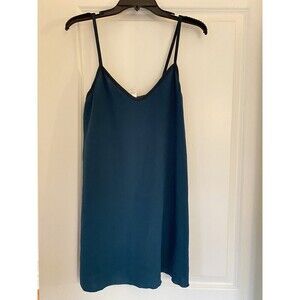 Cozy Rozy Women's Slip Nightgown sleeveless In Green Size L